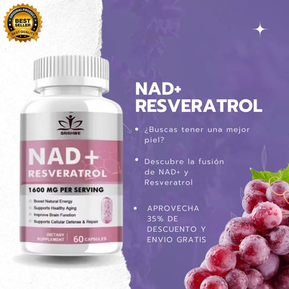 NAD+RESVERATROL 60 CAPSULAS ORIGINAL®